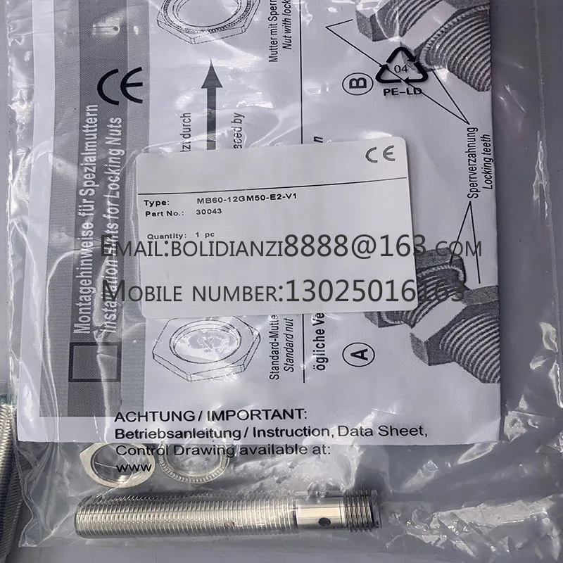 

Quality assurance NBB10-30GM50-E0/E1/E2/E3-V1 NBN15 NBB10-30GM50-E0/E1/E2 NBN15 NBN15-30GM50-E3 Proximity sensor