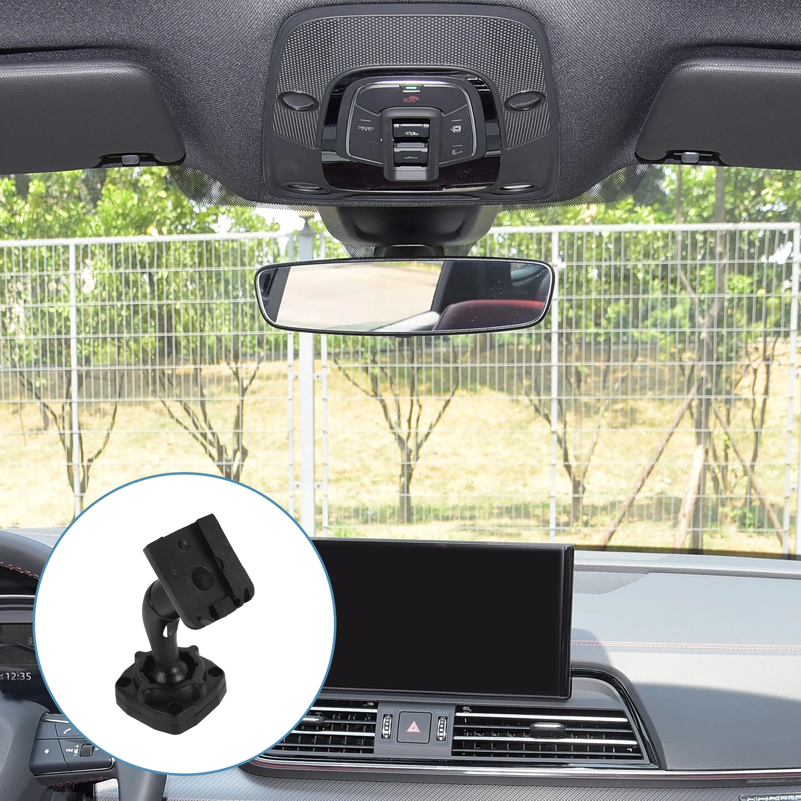 

Universal Rearview Mirror Dash Cam Mount Bracket Adjustable Angle Driving Recorder Holder Car DVR Accessory Panel Arm Vehicle