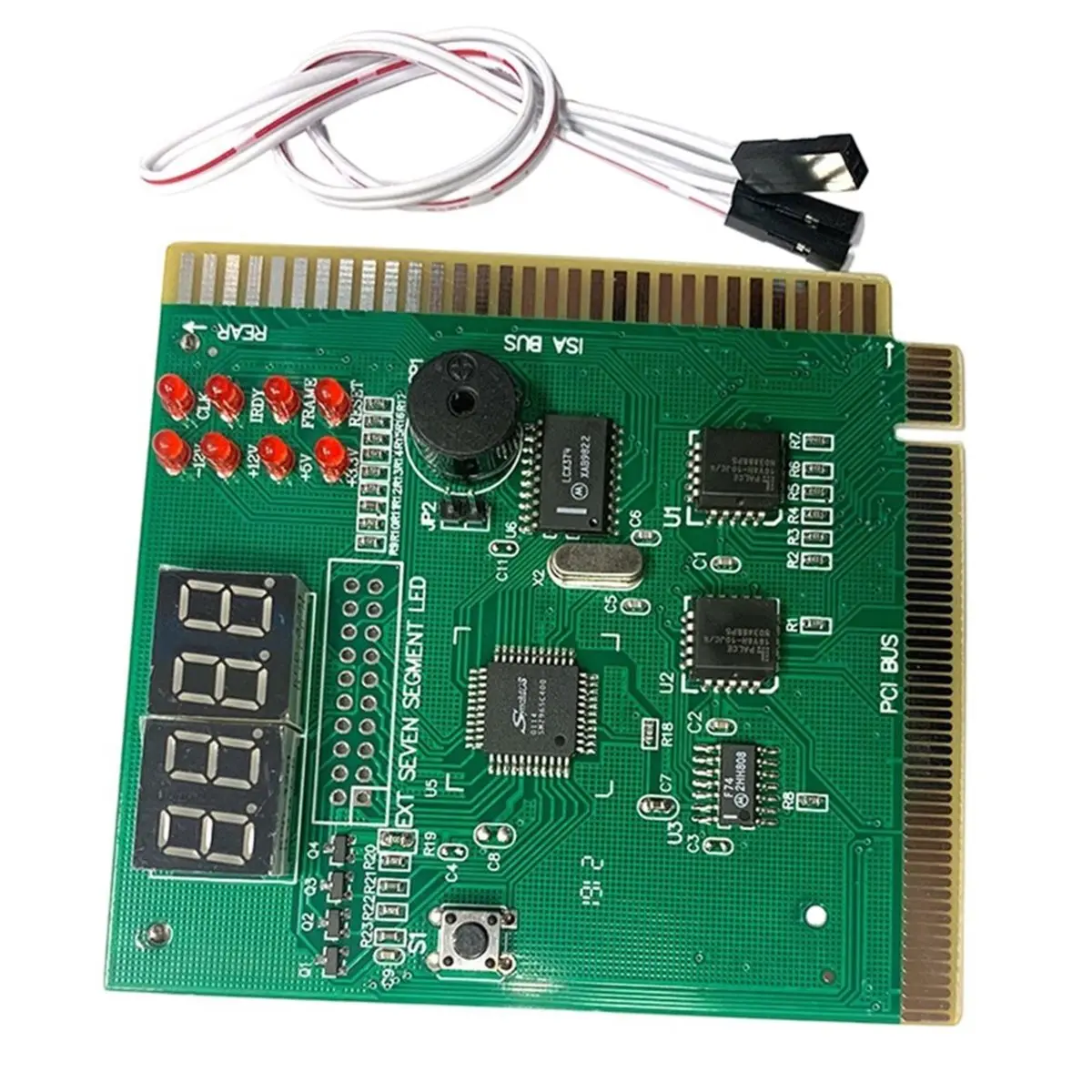 PC Diagnostic Card 4 Digit Standard PCI ISA Port Dual POST Code Display Desktop Diagnostic Card for PC Mother Board