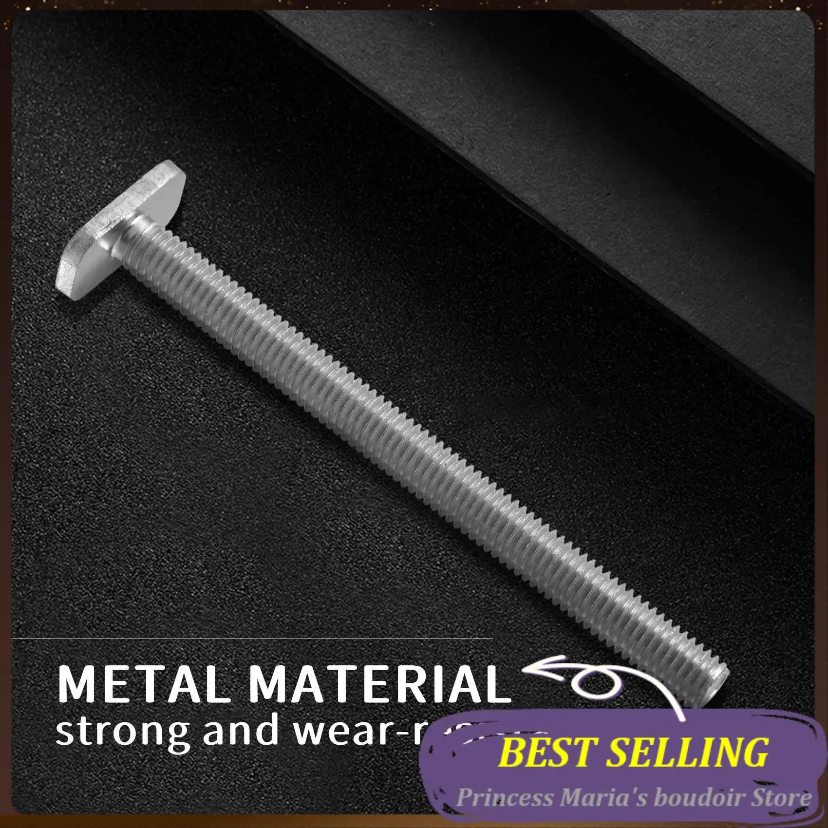 

AB30-10Pcs M8x100mm T-Nut Sliding Screws For 30 Series Miter Track T-Slot Woodworking Tool