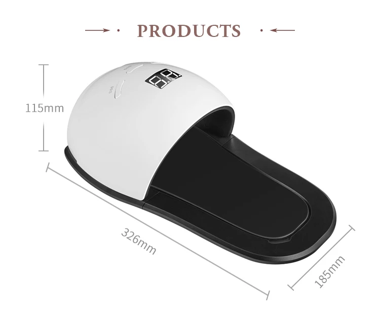 2023 New Design Professional Plug-in Light Emitting Diode Foot Sunshine UV Light Emitting Diode Nail Salon Desk Lamp Nail Lamp