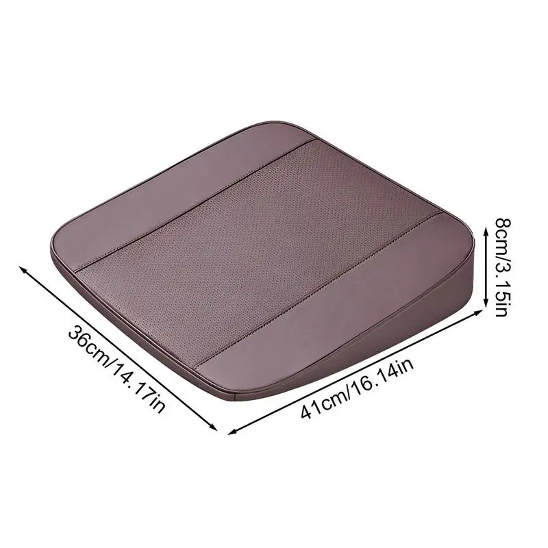 Rehausseur de coussin de siège de voiture respirant, rehaussement recommandé, polymères de suralimentation, coussin de siège de voiture portable,