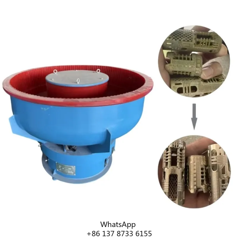 250L Vibrator Finishing Machine Aluminium Cookware Hard Metal Vibrating Polishing Machine