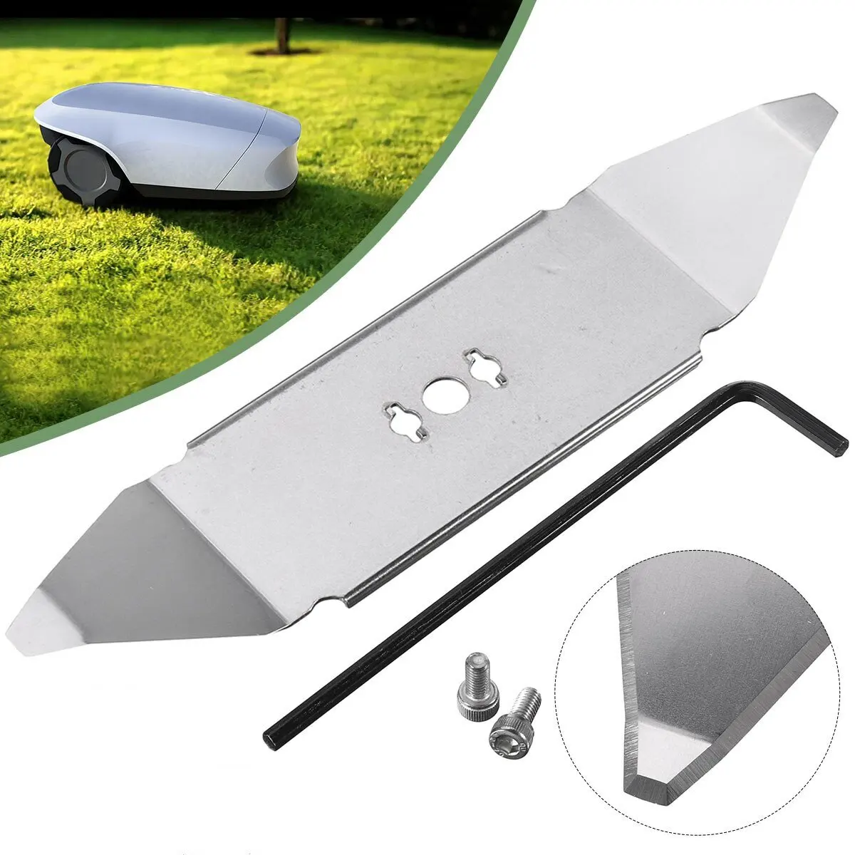 

1PC Lawn Mower Replacement Blades Stainless Steel Garden Parts For All RX Model