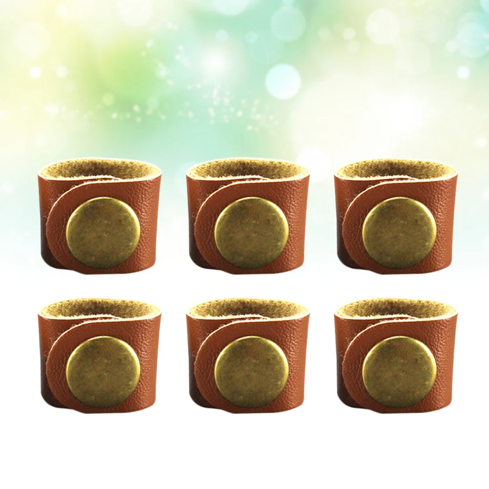 

20pcs Cable Organizer Pu Buckle Silicone Anti-Dust Wire Winder For Headphone Usb Cords Home Office Use