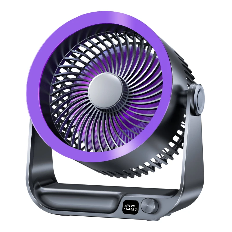 

Rechargeable Portable Fan 4000mAh 40H Runtime ABS+PP Durable, Air Circulating Cooling Fan for Home Office Outdoor