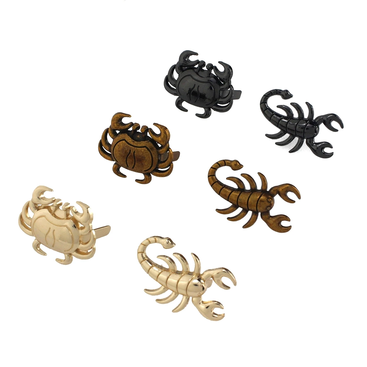 1pcs Metal Lobster Crab Shape Decorated Buckle Bag Clip Buckle Hardware for Leather Craft Bag Handbag Garments Shoe Accessories