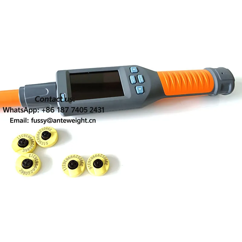 2026 Long Stick Sheep Ear Tag Handheld Scanner 134.2khz Fdx/Hdx Cattle Rfid Reader Animal Ear Tag Stick Chip Scanner