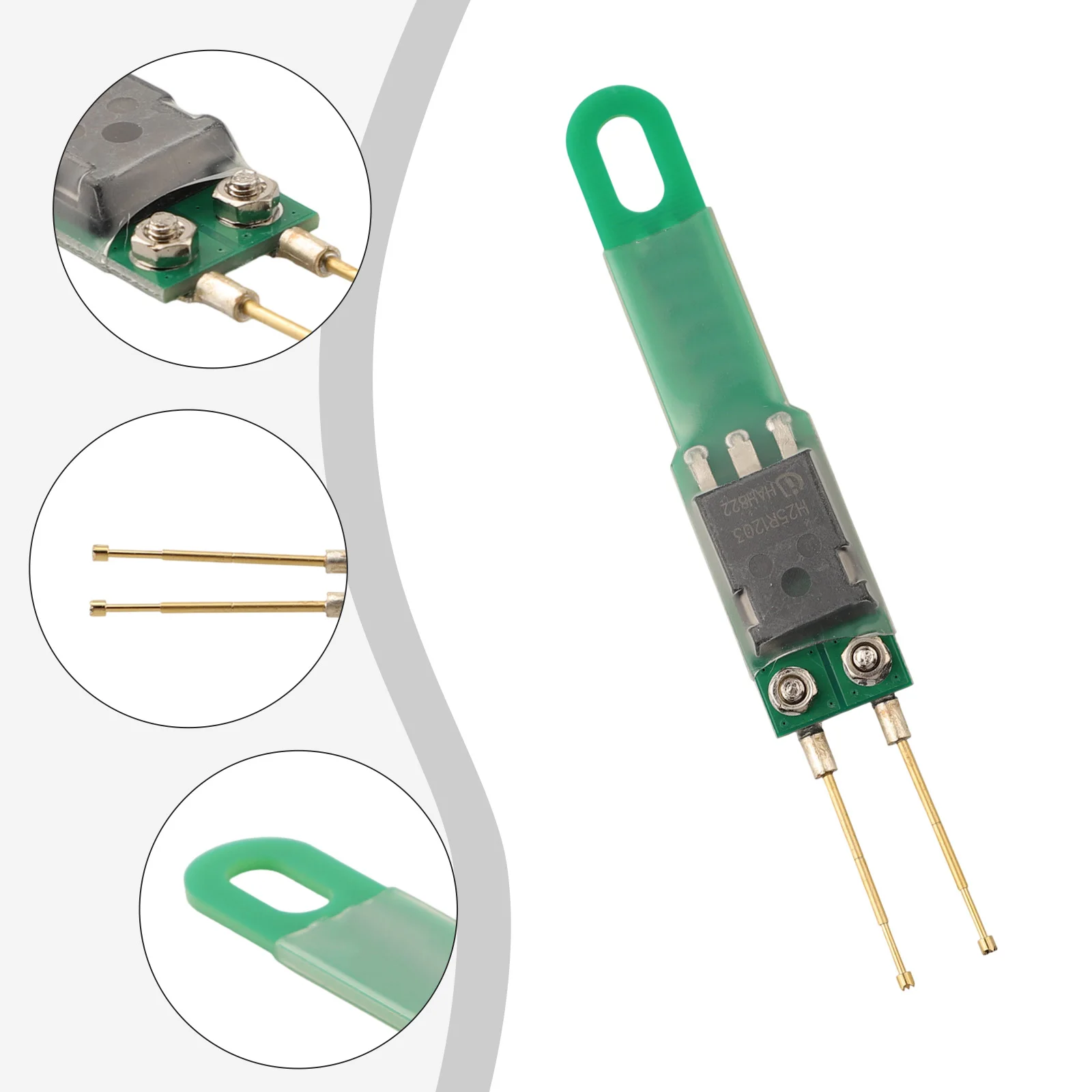 LEDインジケーターライト付きコンデンサー放電ペン、急速放電1000、5000uf、修理ツール、電子放電器、1個