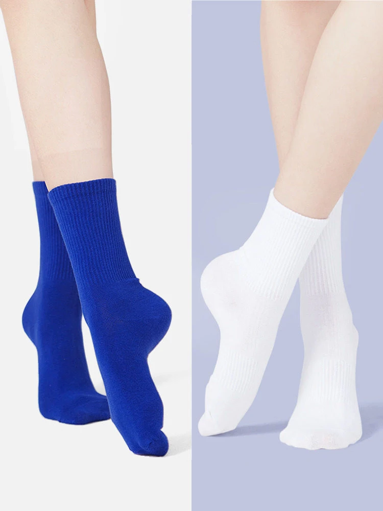 Anti-Slip Grip Dance Socks, Professional Modern Classical Jazz Ballet Yoga Crew Socks, Unisex Thickened Socks