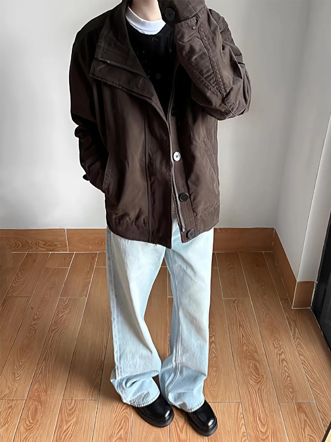 

Мужская утепленная хлопковая куртка с флисовой подкладкой, в бейсбольном стиле, теплая, повседневная, модная, свободного кроя, с наполнителем из полиэфирного волокна