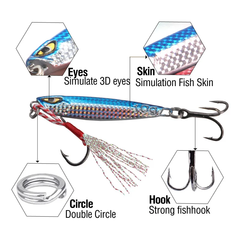 Metal Jig Japón 2026 – Señuelo fundido para jigging de lubina - imagen 4