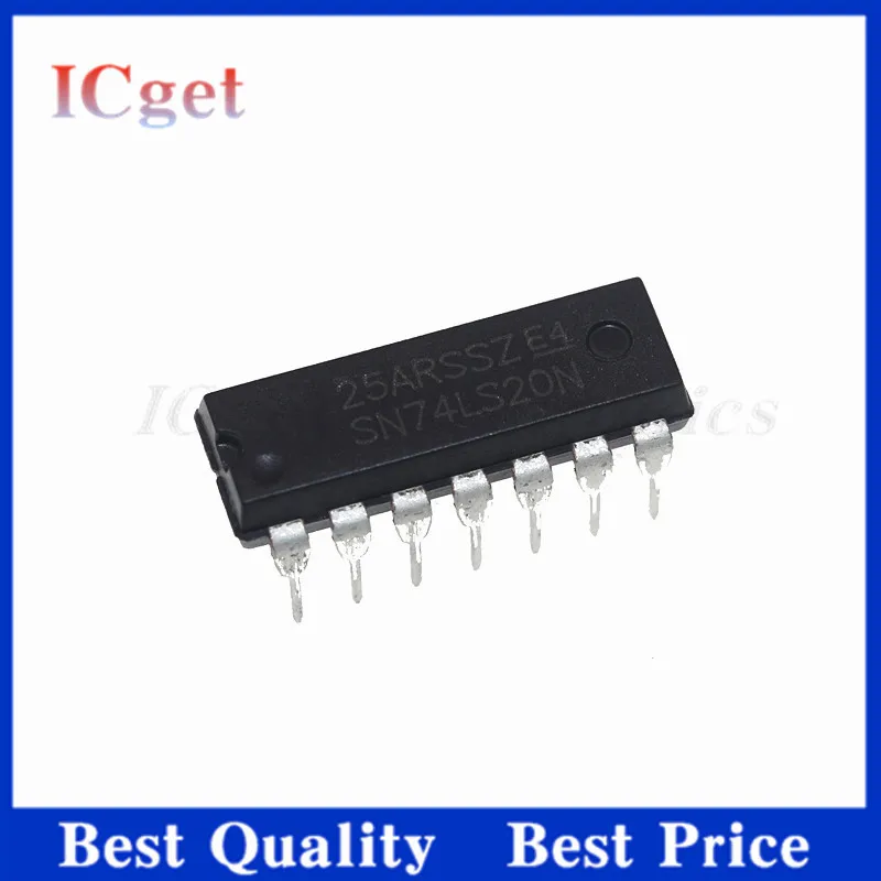 10Pcs New SN74LS20N 74LS20 DIP-14 Logic - Gate and Inverter