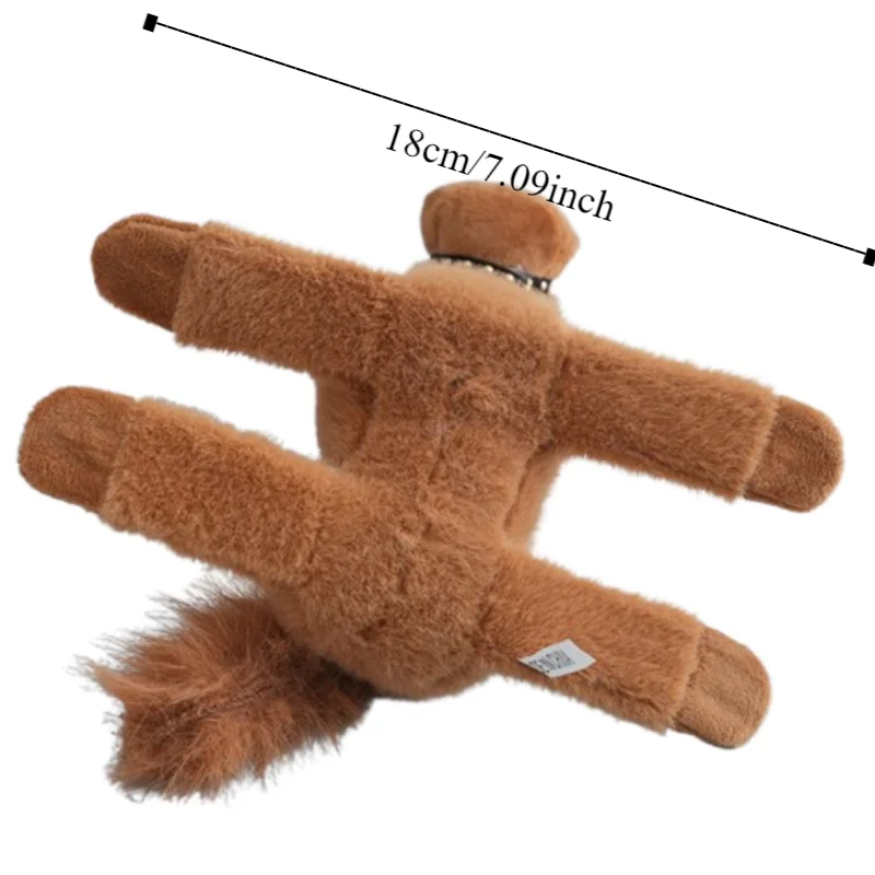 Knuffel Pols Stijl Slap Armband Serie Schattige pop 18 cm Pluche pop Slap Armband Zacht gesimuleerd paardenpop Kerstspeelgoed