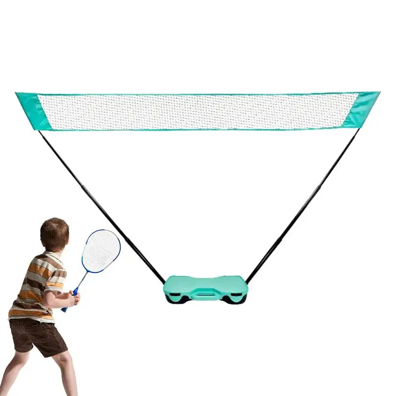 

Badminton Net Stand Folding Backyard Volleyball Training Net With Storage Base Family Fun Game For Parties Camping And Family