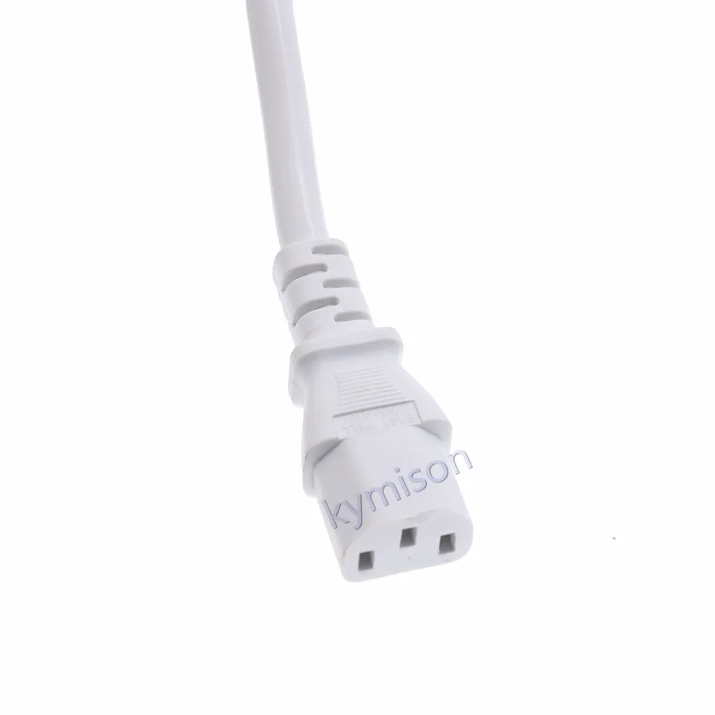 IEC320 C14 To C13 PDU UPS Extension Cable 15A 250V Male To Female 14AWG 3G2.08mm White 0.5m/1m/2m