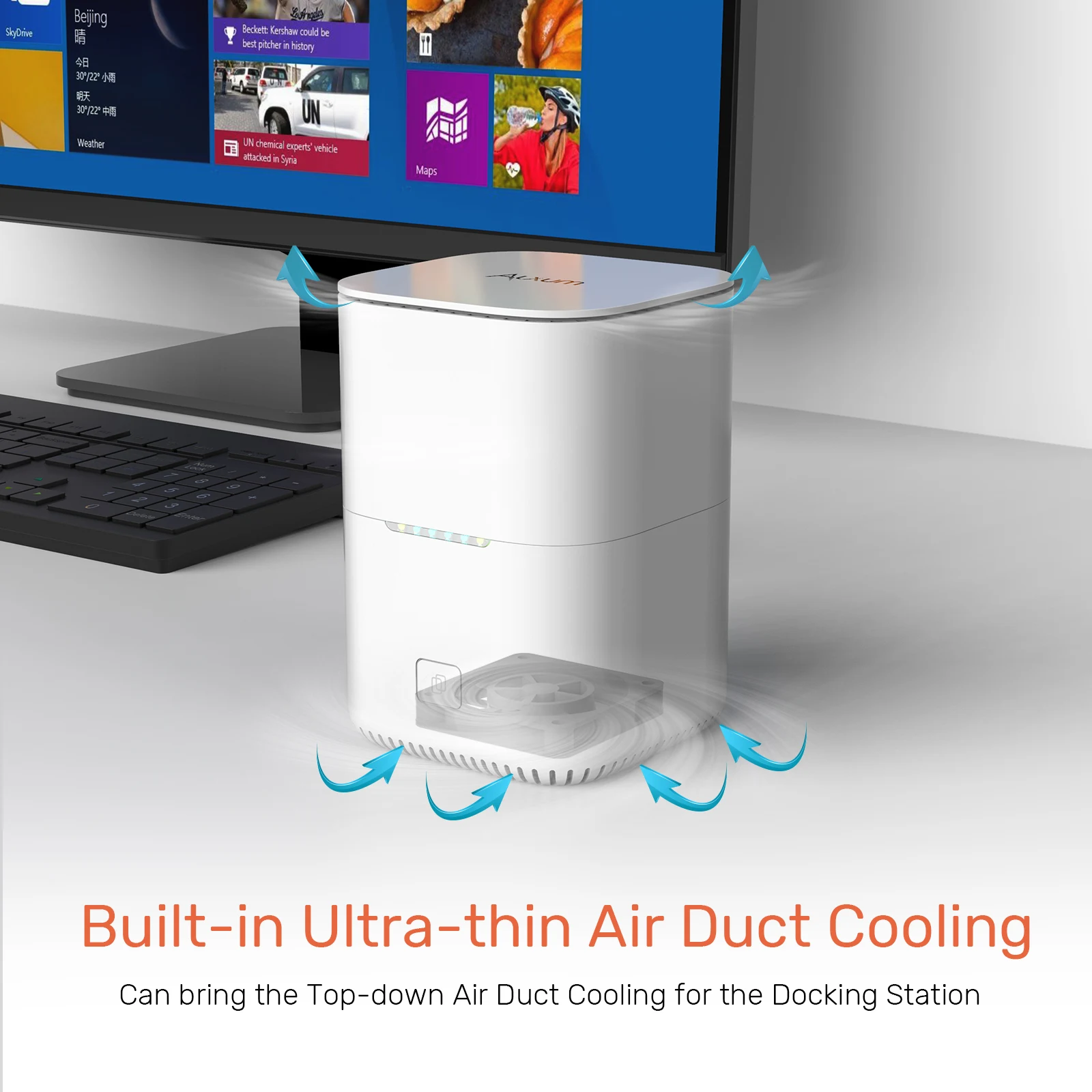 Adaptador de encaixe de disco rígido SATA duplo USB C Tipo-C 5 Gbps para 2,5 polegadas SSD HDD Station com clone offline para Windows macOS Linux