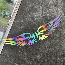 DIY Angel Wings Reflective Car Stickers Decor Moto Helmet Motorcycle Auto Body Windshield Fuel Tank Decals Accessories