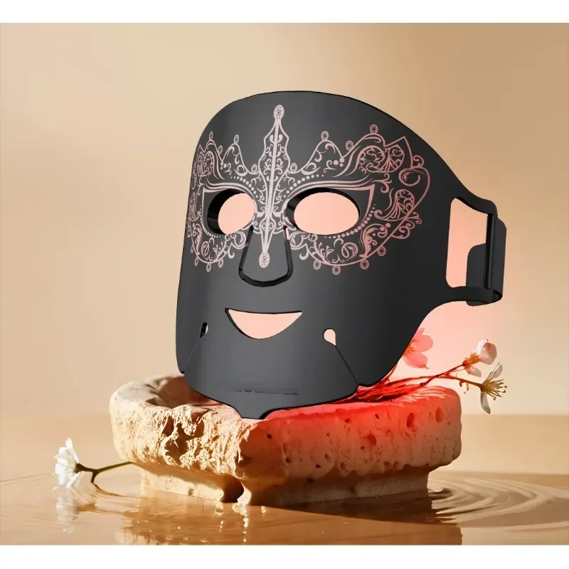 Mask Beauty Facial Acne Repair Photon Rejuvenation Mask Red, Blue and Yellow Large Row of Lights