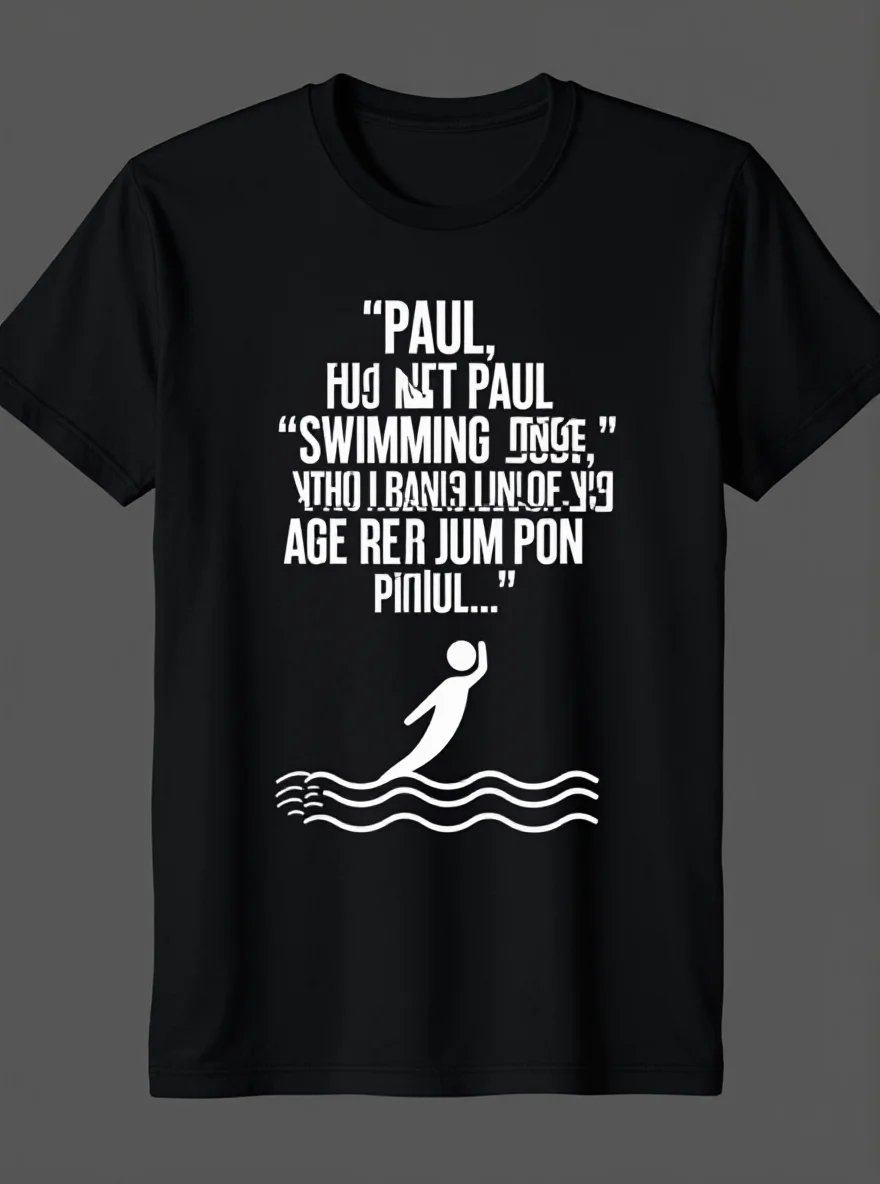 

Мужская филиппинская футболка с шуткой — футболка из 100% хлопка «Be Careful You Might Fall Paul» (S-XXXL)