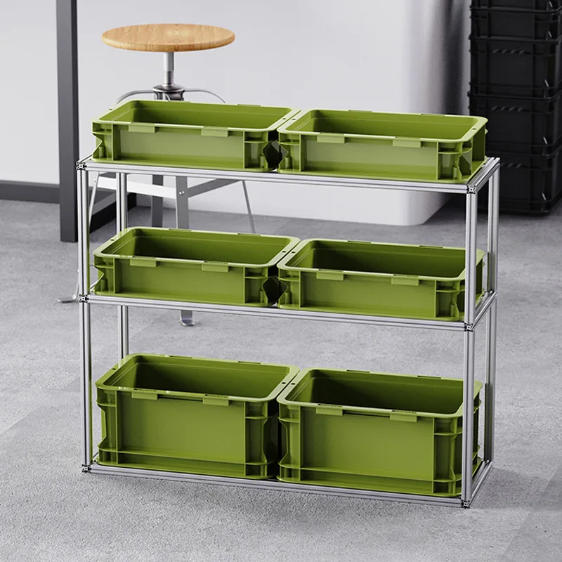 

Aluminum Alloy Storage Rack Large Capacity Storage Holders Living Room Organize Racks with Box Multifunctional Organize Holder