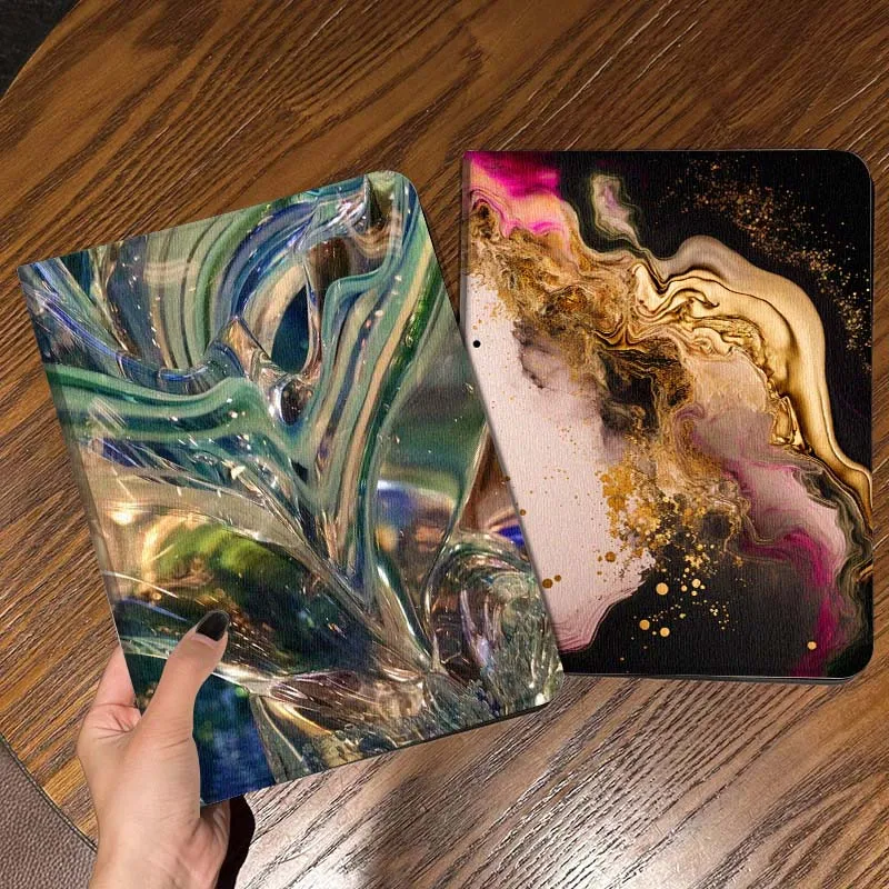 

Colorful Swirl Glass Art Tablet Case For Samsung Galaxy Tab S7 S8 S9 S10 FE Lite Gift
