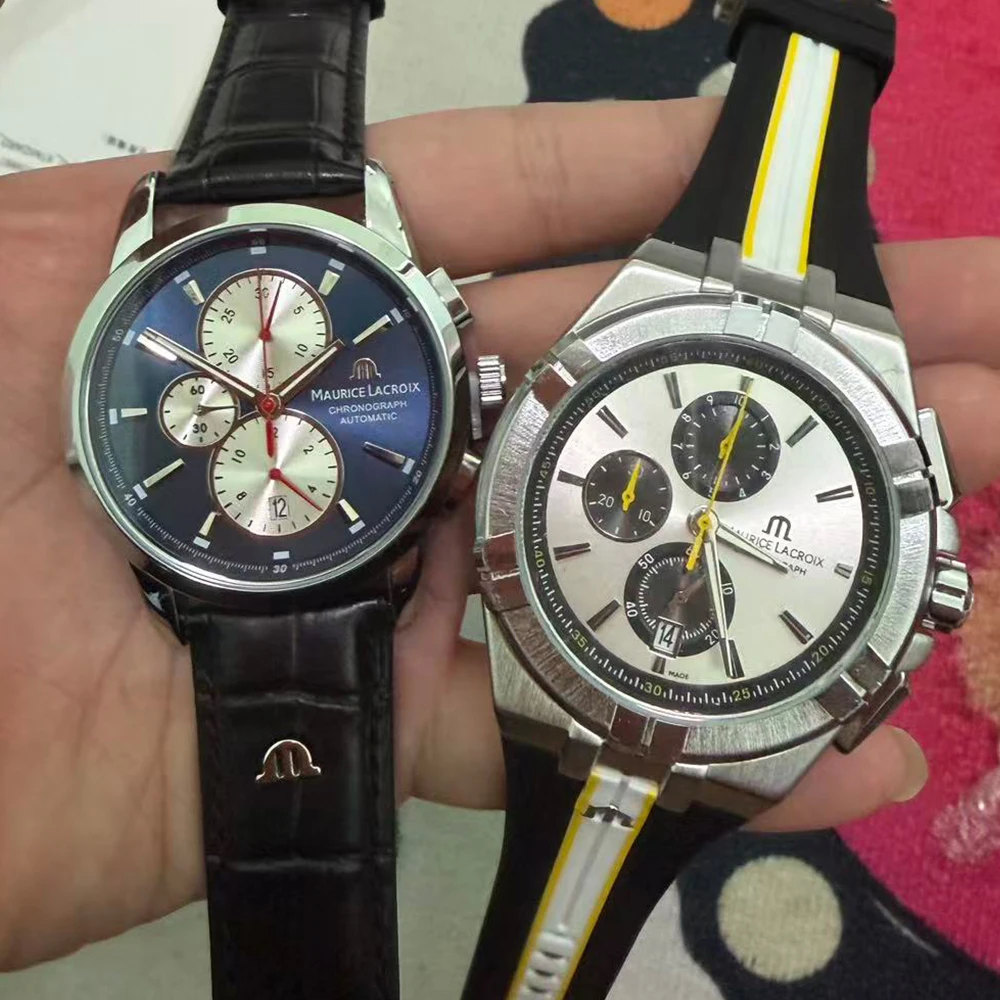 

2026 New Quartz Maurice Lacroix Brand Watches For Mens Multifunction Chronograph WristWatch Business Sport AAA Male AAA Clocks