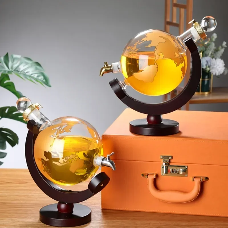 Sealed Multi-Functional Storage Tank Creative Globe Ginseng Bottle for Home Beer & Beverage Storage Perfect for Kitchen & Bar