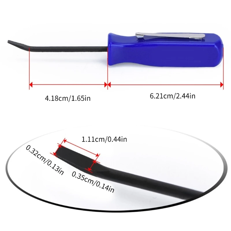 A2BF PRY BAR avec clip courte en ligne voiture à outil à outil à outils à outils à outils à 4 faces