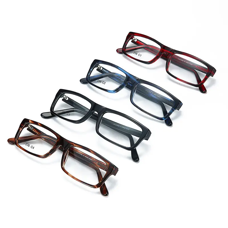 BLUEMOKY Leopard Full-Frame Prescription Glasses, Rectangular Progressive / Acetate Material / Eyewear for Men