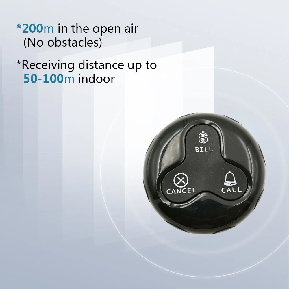 

Hot Sale Wireless Calling System Food Restaurant Coffee Shop Number Calling System