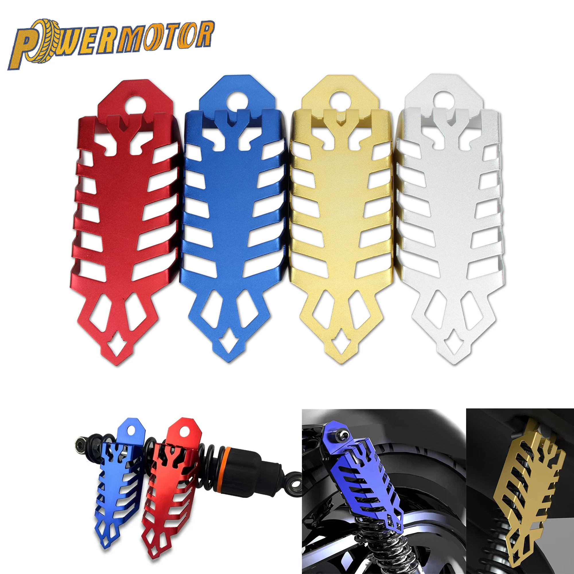 Universal Motorrad Stoßdämpfer Schutzhülle Für Honda Yamaha Kawasaki Suzuki Roller ADV Motorrad Modifikation Teile