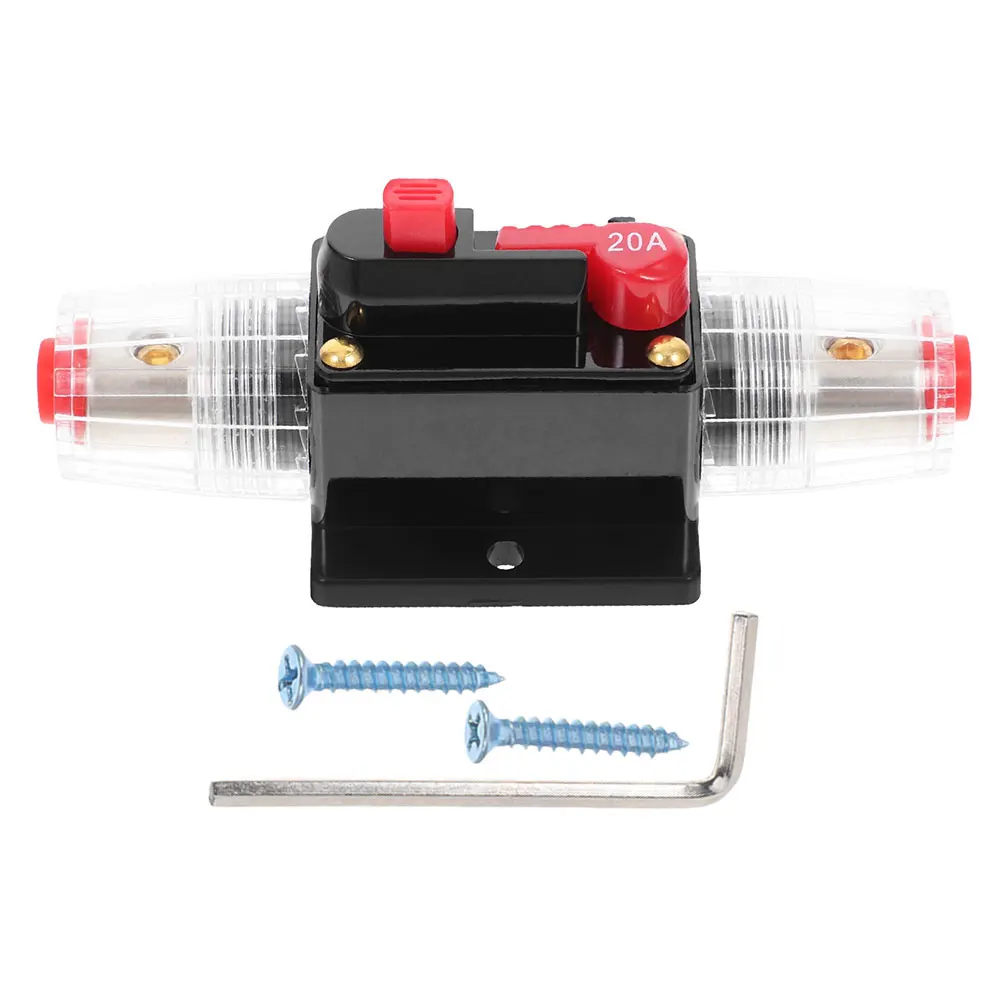 

Автоматический выключатель с ручным сбросом на 20 А, надежное сопротивление вибрации для автомобилей, лодок, автофургонов и промышленных проектов, автоматический выключатель