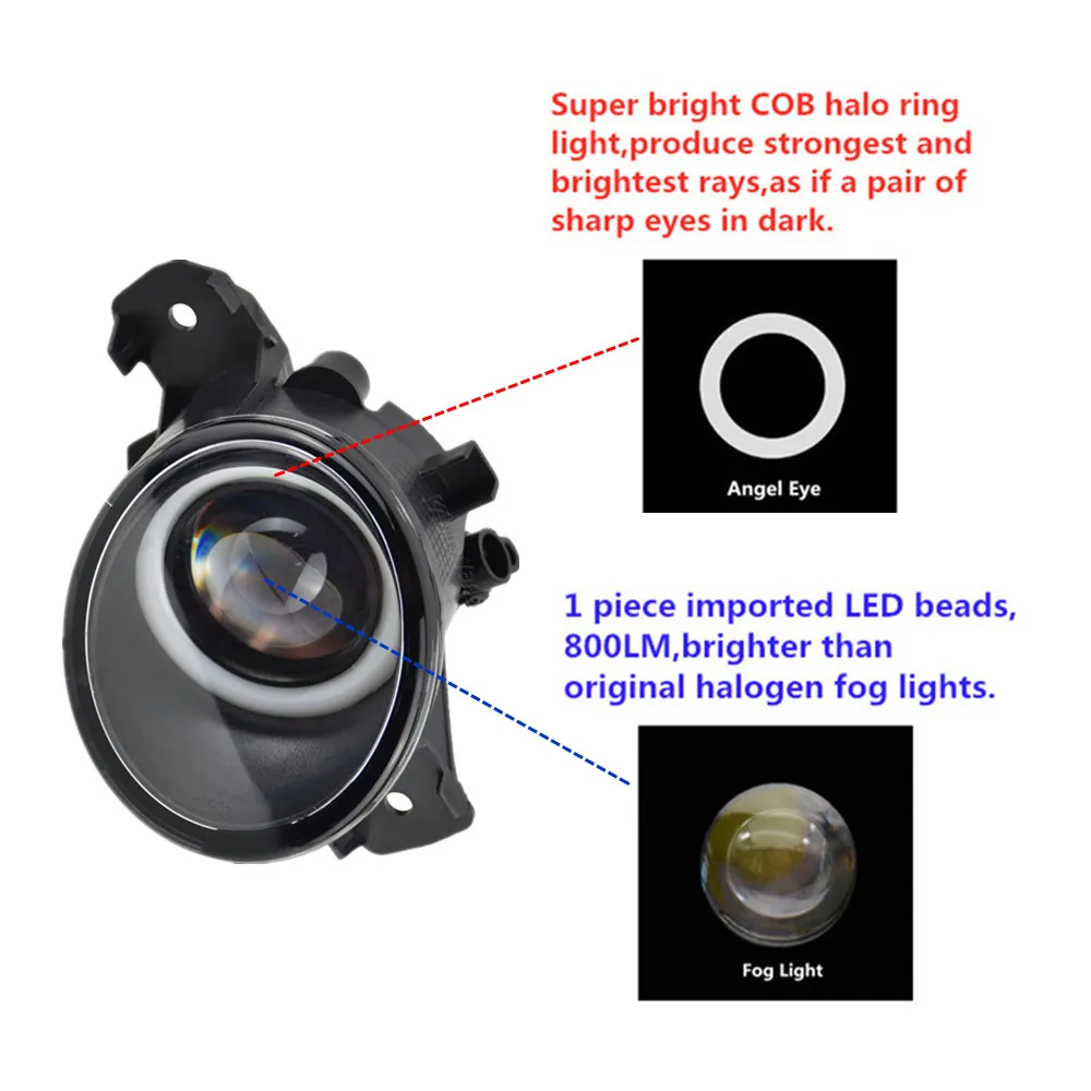 For Infiniti M35 M45 JX35 QX60 G37 2008-2015 Car styling Fog Lights Super Bright LED Fog Lamps 55W 2Pcs
