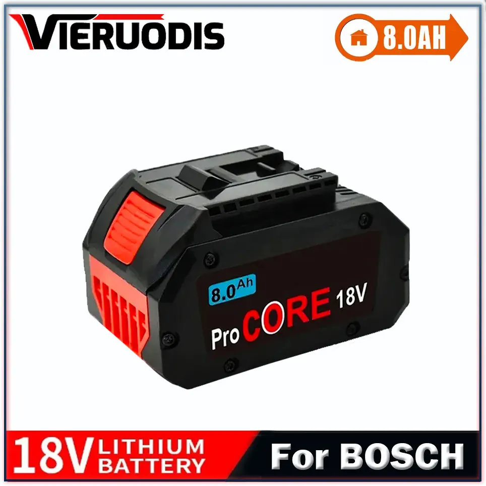 

For Bosch 18V 8000MAH Professional System Cordless Tool BAT618 GBA18V8 21700 Battery 18V 8.0Ah ProCORE Replacement Battery