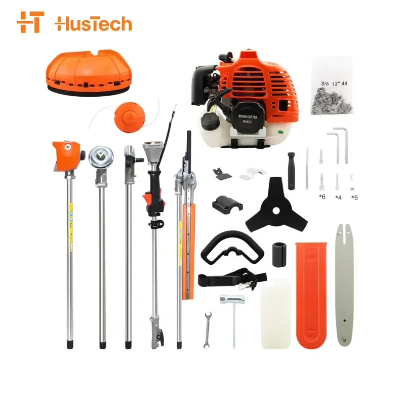 Petrol Powered 4-Stroke and 2-Stroke Lawn Mower Brush Cutter Multi-Purpose Metal Garden Tool for All Models