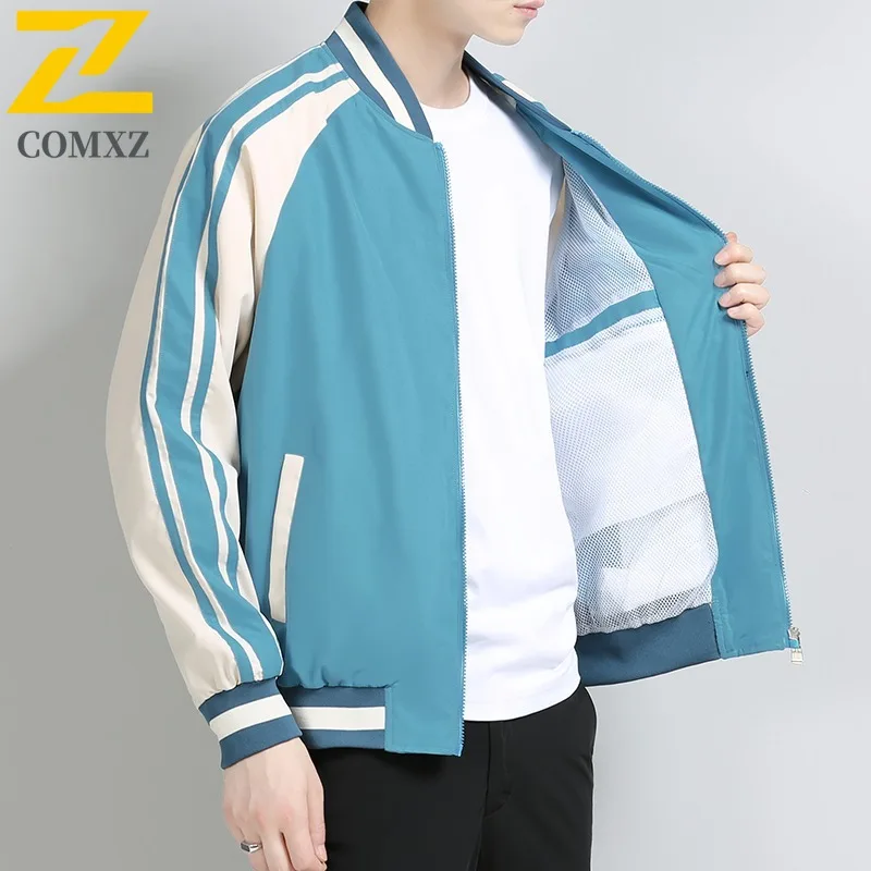 

COMXZ Autumn New Hong Kong Style Casual Trend Unisex Couple Sports Jacket Outdoor Leisure Mountaineering lightweight windbreaker