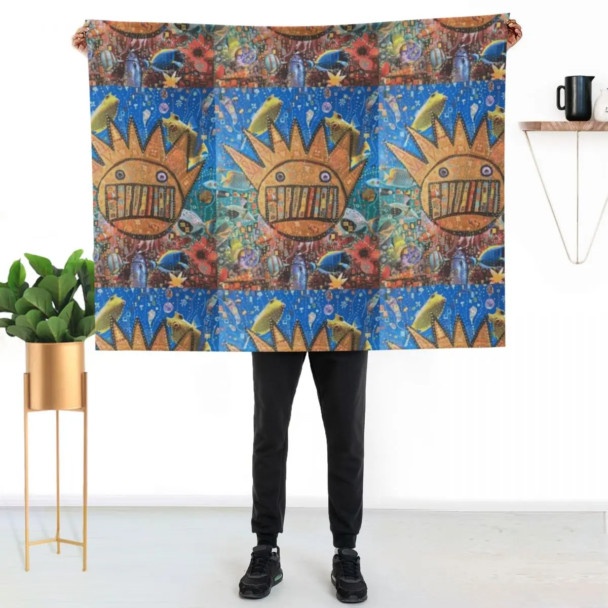 

BOOGNISH ART - WEEN Throw Blanket No Pilling Soft Warm Blanket for Bed