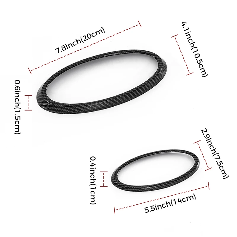 Vorne Hinten Auto Logo Emblem Abzeichen Ring Dekoration Abdeckung ABS Auto Aufkleber Zubehör Fit Für 2022 + Subaru XV Forester Outback – Detail 3
