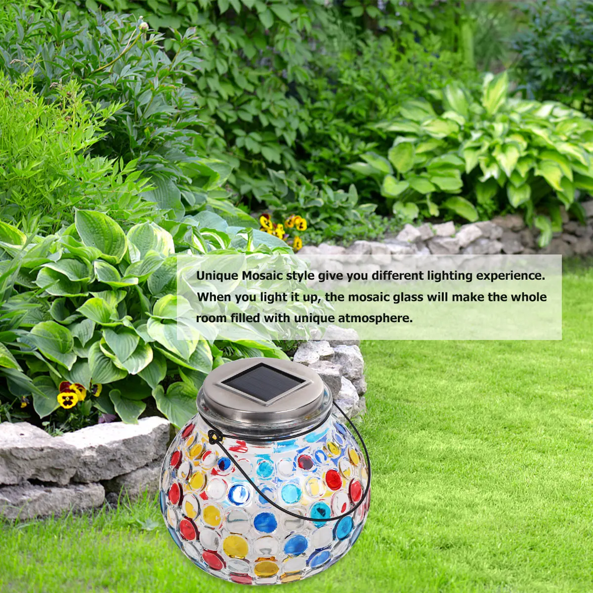 

Peacock Lamp Solar Mosaic Glass LED Lights for Outdoor Indoor Bedrooms Garden Party Patio Yard Lawn Celebrations Decorative