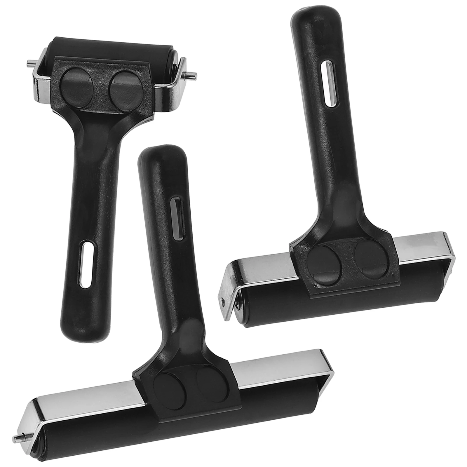 

3pcs Printmaking Tool Set 6cm 10cm 15cm Steel Frame Rollers Handheld Stamping Tools Painting Supplies