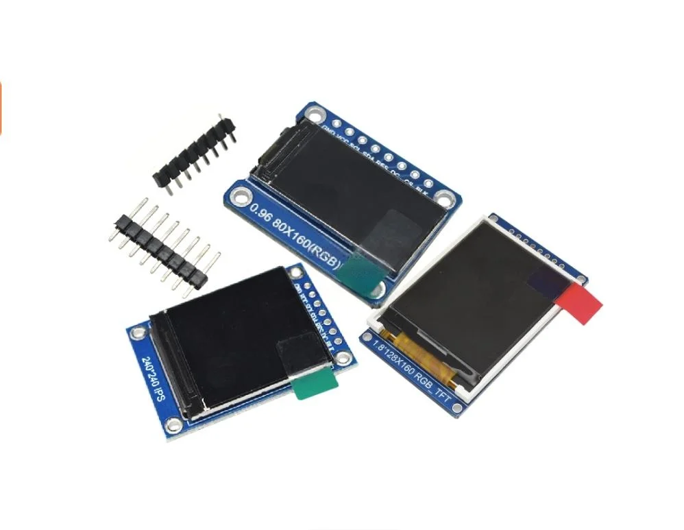 Painéis IPS de alta definição TFT exibe telas LCD OLED ST7735 096 polegadas 13 polegadas 144 polegadas 18 polegadas para fabricação de eletrônicos