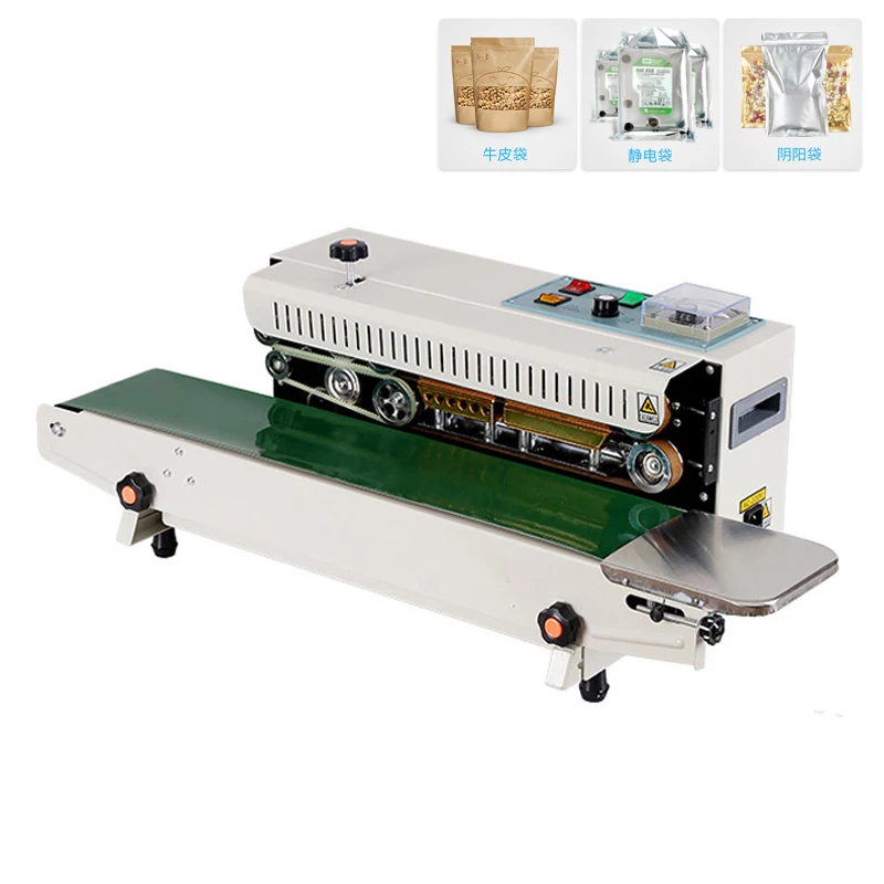 Continuous Band Sealer Machine Plastic Bags Heat Sealer Horizontal Sealing Machine Factory Direct Sales