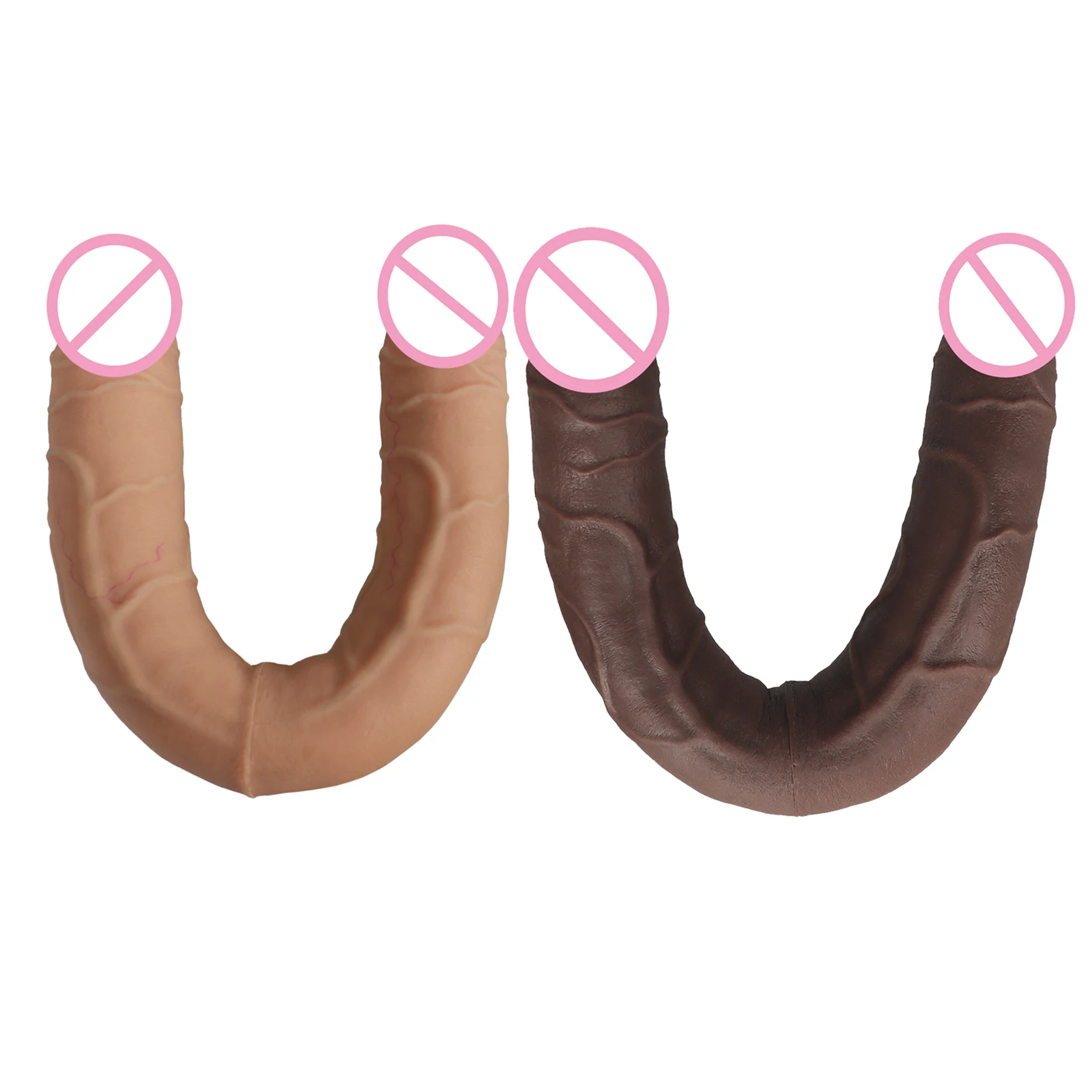 Double Ended Dildos Soft Silicone Long Dildos Penis Vaginal G-spot Massage Orgasm Dick Lesbian Masturbator Butt Plug Sex Toys 18