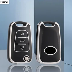 TPU Car Flip Key Case Cover Shell Fob For Hyundai I20 I30 Ix20 Ix35 Elantra Accent For KIA Sportage Rio 3 Soul Optima Ceed K5 K2
