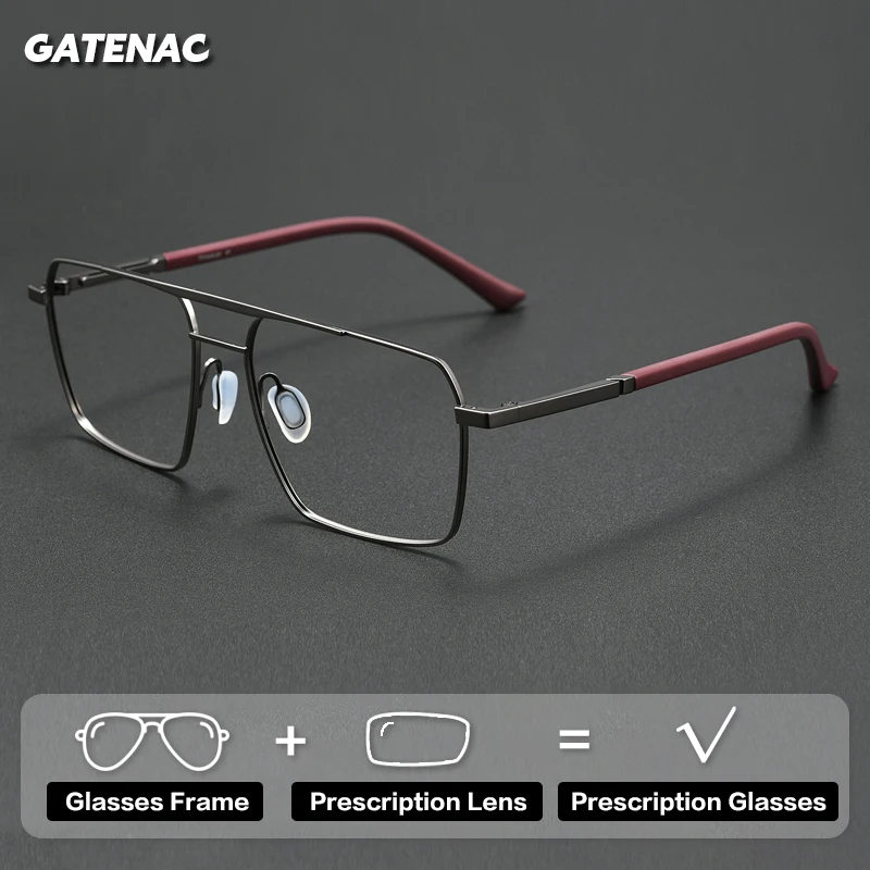 Gatenac – lunettes de lecture de luxe pour hommes et femmes, photochromiques, anti-lumière bleue, pour myopie, progressives