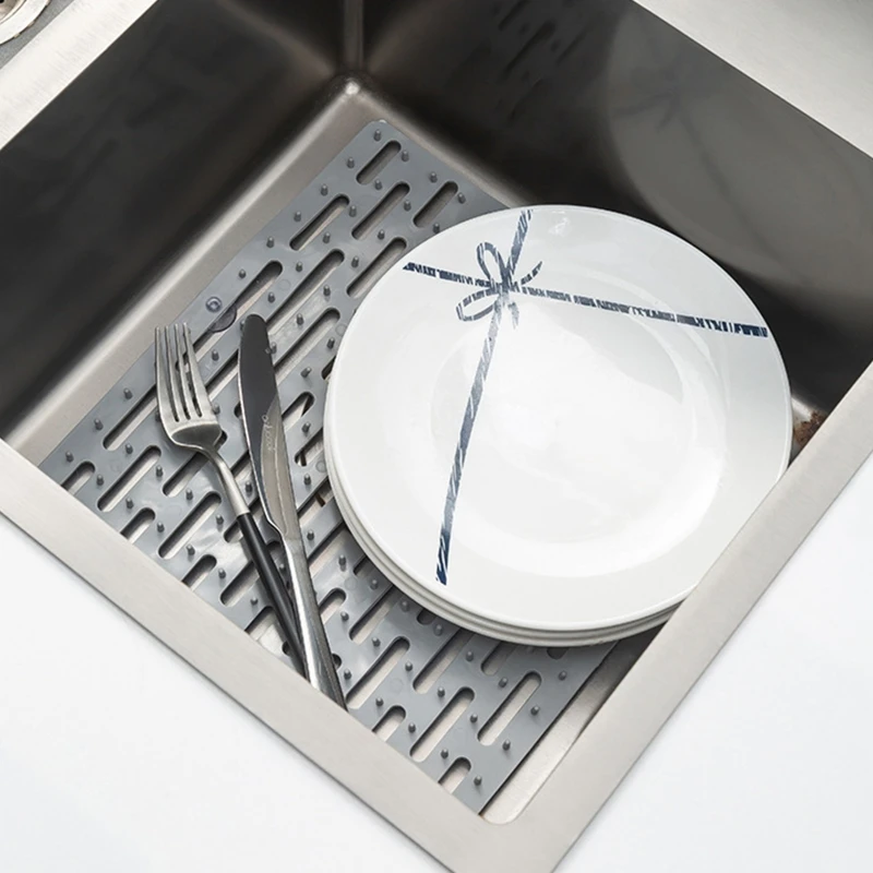 ซิลิโคน Sink Divider Protector อ่างล้างจานอาน Super Soft Thin