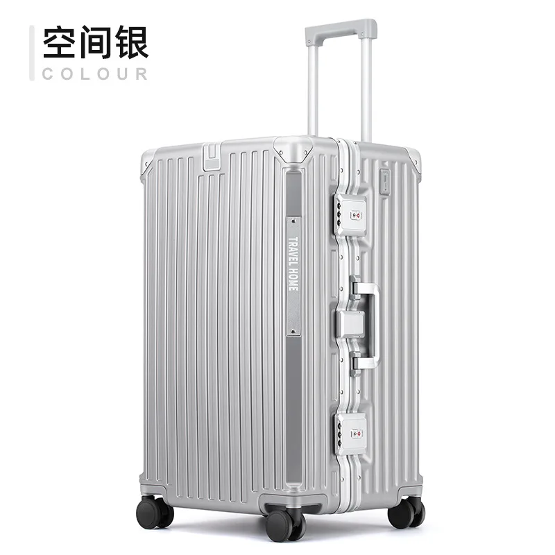 COLENARA Hochwertiger Koffer mit Aluminiumrahmen, großes Fassungsvermögen, Trolley-Wagen, Reisetasche, 24 Zoll, 26 Zoll, 28 Zoll, 30 Zoll Rollgepäck 6