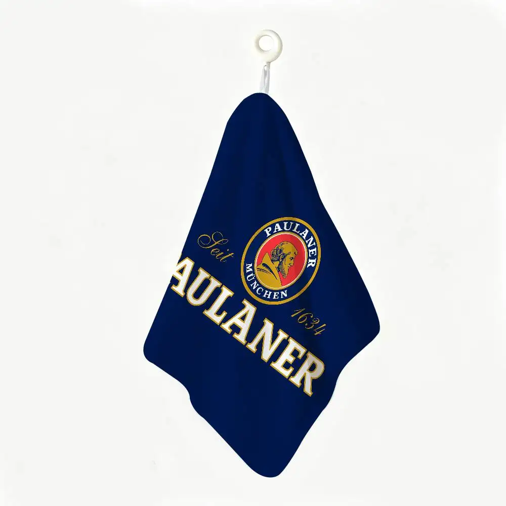 Paulaner Logo Soft Polyester Cotton Towel, Hanging Kitchen Style Hand Wiping Cloth for Restaurant Home 5
