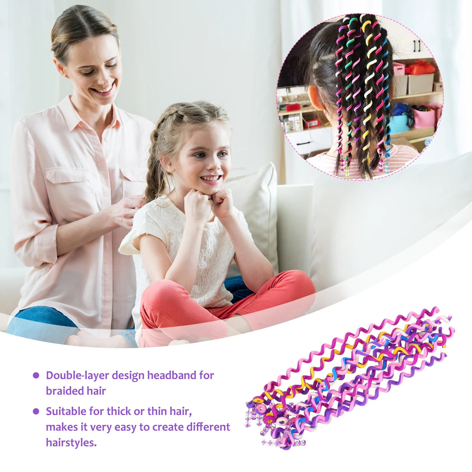 

12Pcs Spiral Hair Tool for Girls Women Braider Accessory DIY Styling Gift Hair Styling Clip Girls Clip Braider Tool